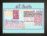 Saint Cecilia Quote Poster