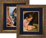 Passion of Mary (Set of 2) by Jason Jenicke Matted - Ornate Gold Framed Arts