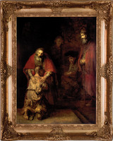 Prodigal Son by Rembrandt - Gold Museum Framed Canvas