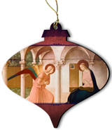 Annunciation Wood Ornament