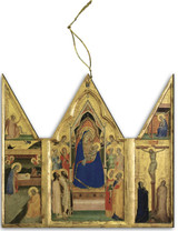 Madonna and Child Triptych III Wood Ornament