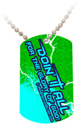 "Doing It All" Football Dog Tag