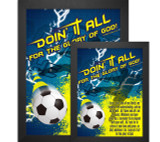 "Doing It All" Soccer Poster