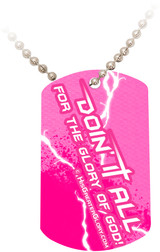 "Doing It All" Graphic Dog Tag