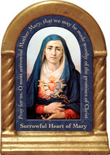 Sorrowful Mother Prayer Desk Shrine