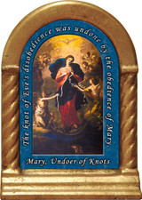 Mary Undoer of Knots Prayer Desk Shrine