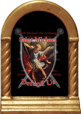 St. Michael Defend Us Desk Shrine