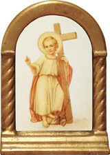Christ Child with Cross Desk Shrine