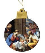 Nativity by Charles Poerson Wood Ornament