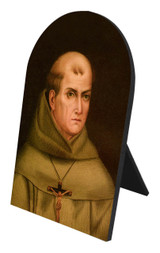 St. Junipero Serra Arched Desk Plaque