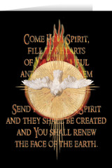 Holy Spirit Fire Confirmation Greeting Card