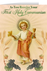 Christ Child First Communion Greeting Card