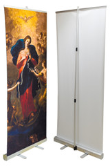 Mary Undoer of Knots Banner Stand