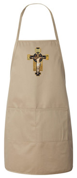 Benedictine Cross Apron (Natural)