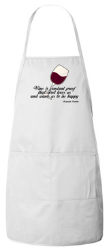 Wine is Proof Apron (White)
