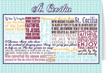 Saint Cecilia Quote Card