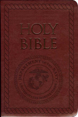 Laser Embossed Catholic Bible with Marine Cover - Burgundy NABRE