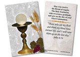 Chalice First Communion Holy Card