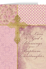 Granddaughter, On Your Baptism Greeting Card