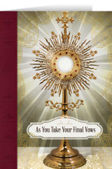 Eucharist Final Vows Greeting Card