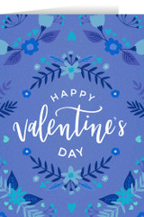 Happy Valentine's Day Blue Valentine's Day Greeting Card