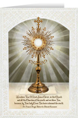 Monstrance Greeting Card