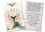 Eucharist RCIA Holy Card