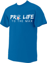 Neon Pro-Life to the Max with Handprint T-Shirt