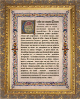 Latin Nicene Creed Gold Framed Art