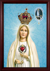 Fatima 100 Year Anniversary - Cherry Framed Art