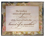 The Loveliest Masterpiece St. Thérèse of Lisieux Rustic Wood Plaque