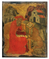 St. Jerome Rustic Wood Icon Plaque