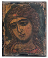 Archangel Gabriel Rustic Wood Russian Icon Plaque