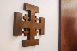 Jerusalem Wood Cross - Walnut Finish