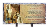 Wedding of Joseph & Mary with Scripture Horizontal Slate Tile