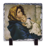 Madonna of the Streets Square Slate Tile