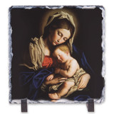 Madonna and Her Child Square Slate Tile