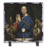 Madonna of the Host Square Slate Tile