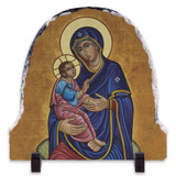 Our Lady of Good Health Arched Slate Tile