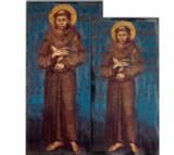 St. Francis Rustic Wood Icon Plaque