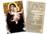 La Vierge au Lys Holy Card