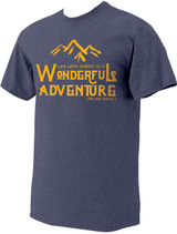 "Wonderful Adventure" Pope Saint John Paul II Heather Navy T-Shirt