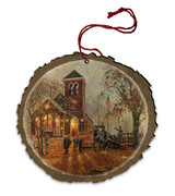 Old Fashioned Hayride Wood Ornament