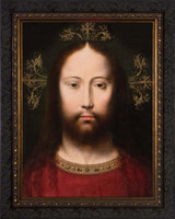 Head of Christ by Gerard David - Ornate Dark Framed Art