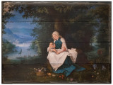 Rest on the Flight into Egypt by Jan Brueghel Rustic Wood Plaque