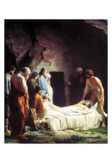 The Burial of Christ by Carl Bloch Print