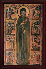 St. Clare by Dossal Cherry Framed Canvas