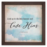 "Look Up" Rustic Framed Quote