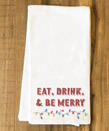 Eat, Drink and be Merry Tea Towel