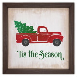 Tis the Season Rustic Framed Quote